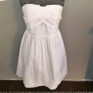 BCBGeneration White Strapless Dress